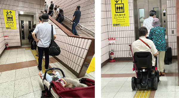 市営地下鉄のエレベーター