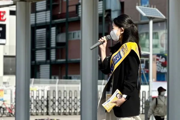 初選挙挑戦の時の演説